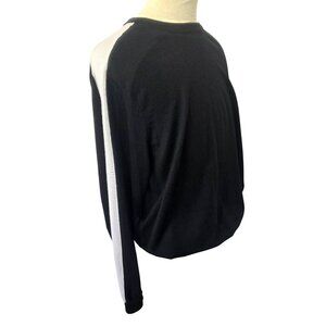Kenneth Cole Awareness Sweater Mens 2XL Slim Fit Colorblock Black White